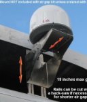 Air gap satellite truck kit for Winegard, Tailgater, and Flex Vu Qubes