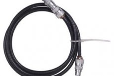 Coaxial cable for the satellite dish connection.