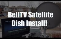 Bell ExpressVu satellite dish pointing