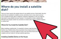 HD satellite dish installation