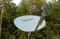HughesNet satellite dish