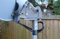 Satellite dish mounting pole
