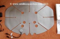 Satellite dish snow protection