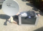 Bell ExpressVu satellite dish